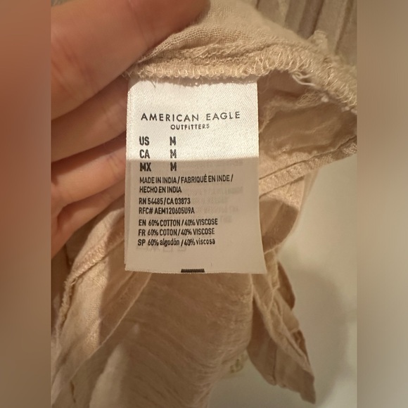 AE Tiered Babydoll blouse top - Picture 4 of 8